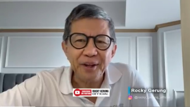 Klarifikasi Rocky Gerung. [YouTube]